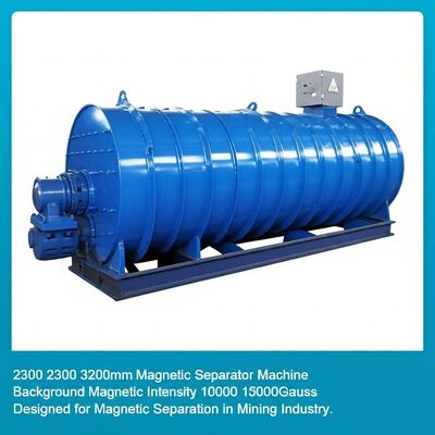 2300 2300 3200mm Magnetic Separator Machine Background Magnetic Intensity 10000 15000Gauss Designed for Magnetic Separation in Mining Industry