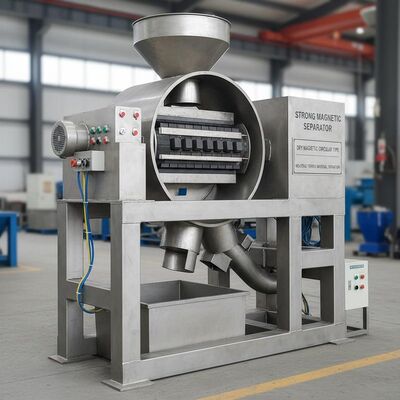 Stong Magnetic Magnetic Separator Dry Magnetic Separator Circular Type Suitable for Separation of Ferrous Materials in Industrial