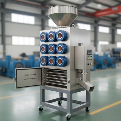 Facile da pulire separatore magnetico a secco con 11 bobine di potenza per la separazione magnetica nella movimentazione di materiali industriali