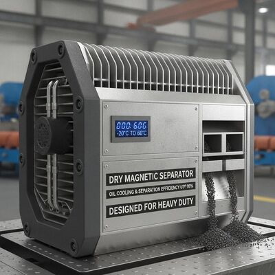Θερμοκρασία λειτουργίας -20°C έως 60°C Ξηρό μαγνητικό διαχωριστικό που προσφέρει απόδοση ψύξης και διαχωρισμού λαδιού έως και 99 τοις εκατό Σχεδιασμένος για βαρέως τύπου