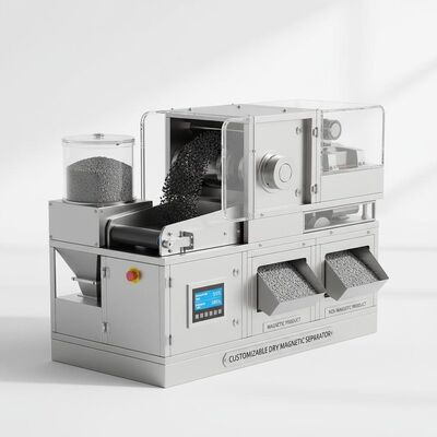 Προσαρμόσιμος Ξηρός Μαγνητικός Διαχωριστής Παρέχοντας Χαμηλή Συντήρηση και Αποδοτικότητα Διαχωρισμού Έως 99 τοις Εκατό Ιδανικός για Διαχωρισμό Υλικών