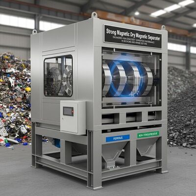 Ισχυρός Μαγνητικός Ξηρός Μαγνητικός Διαχωριστής Σχεδιασμένος για Συνεπή Απόδοση Διαχωρισμού στους Τομείς Ανακύκλωσης και Μεταλλευμάτων
